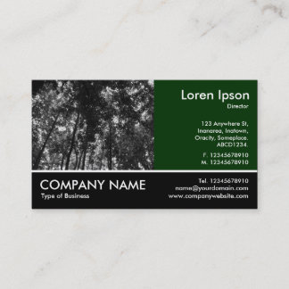 Tarjeta De Visita Fotografía de pie - Woodland Canopy BW