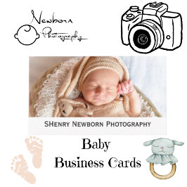Tarjeta De Visita Fotografía de SHenry Newborn