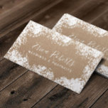 Tarjeta De Visita Fotografía de un Boda de aliento de bebé rústico<br><div class="desc">Tarjetas de visita rusticas para Boda de aliento y fotografía retrato para bebés.</div>