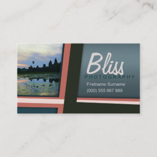 Tarjeta De Visita Fotografía de viaje Plantilla moderna de fotografí