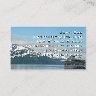 Tarjeta De Visita Fotografía de viajes de crucero en Alaska