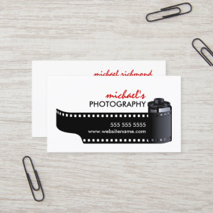 Tarjeta De Visita Fotografía del carrete de película
