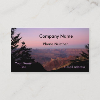 Tarjeta De Visita Fotografía del Gran Cañón