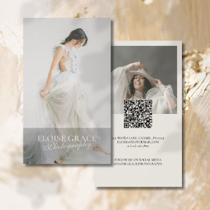Tarjeta De Visita Fotografía editorial de Qr Code Professional Photo