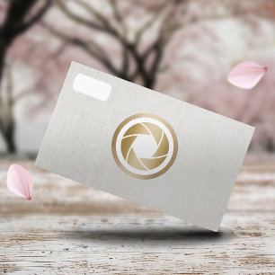 Tarjeta De Visita Fotografía elegante de la cámara moderna del