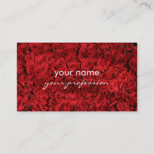 Tarjeta De Visita fotografía elegante hermosa elegante de los rosas