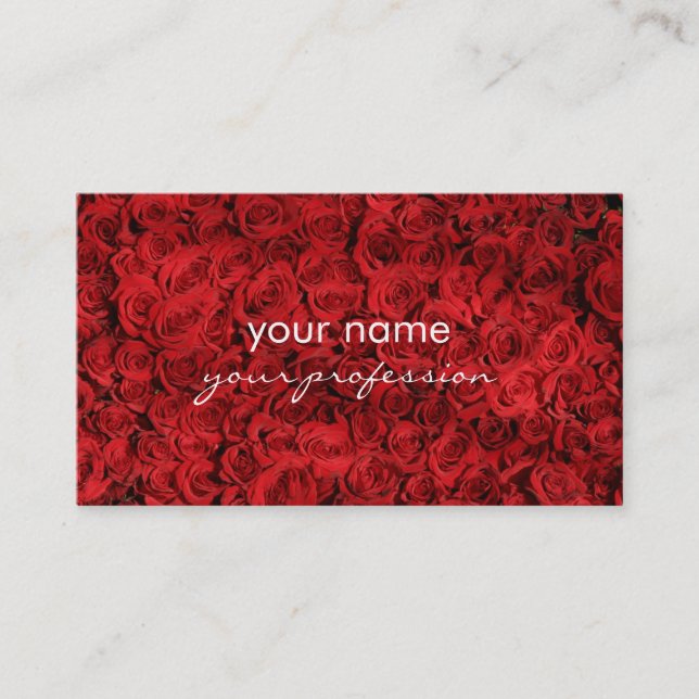 Tarjeta De Visita fotografía elegante hermosa elegante de los rosas (Anverso)