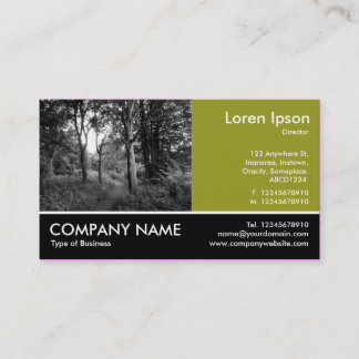 Tarjeta De Visita Fotografía Fotograda - Olive Green - In the Woods