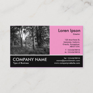 Tarjeta De Visita Fotografía Fotograda - Rosa - En los bosques