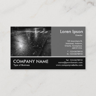 Tarjeta De Visita Fotografía Fotográfica - 60pc Gris - Calle Otoño O