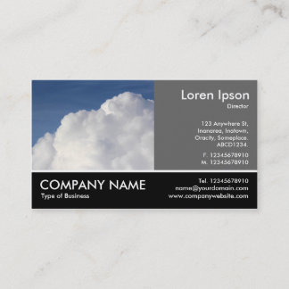 Tarjeta De Visita Fotografía Fotográfica - 60pc Gris - Nube Cumulus