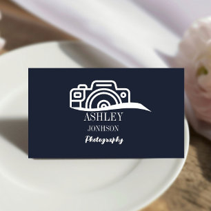 Tarjeta De Visita Fotografía fotográfica de caligrafía moderna