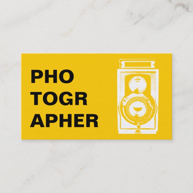Tarjeta De Visita Fotografía fotográfica de cámara de época fotográf (Anverso)
