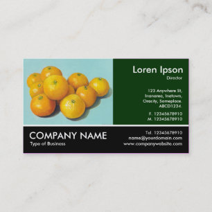Tarjeta De Visita Fotografía Fotográfica - Dk Green - Clementines (P