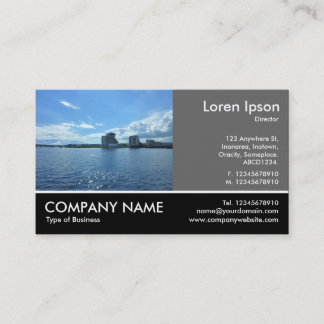 Tarjeta De Visita Fotografía Fotográfica - Gris 60pc - Bahía Cardiff