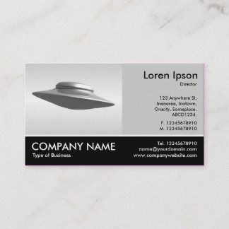 Tarjeta De Visita Fotografía Fotográfica - Gris Lt - Saucer volador