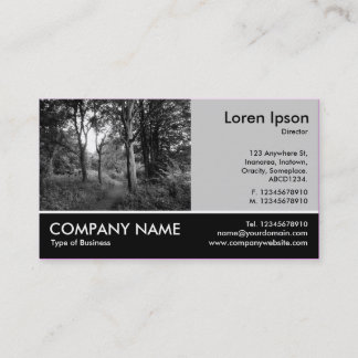 Tarjeta De Visita Fotografía Fotográfica - Lt Gray - In the Woods