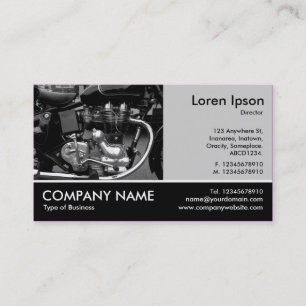 Tarjeta De Visita Fotografía Fotográfica - Lt Gray - Motor De Motoci