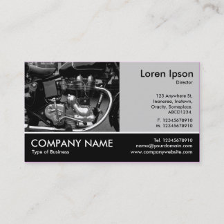 Tarjeta De Visita Fotografía Fotográfica - Lt Gray - Motor De Motoci
