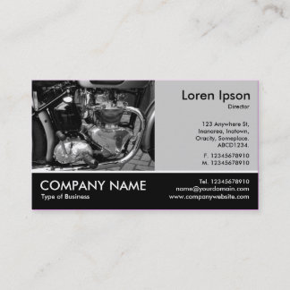 Tarjeta De Visita Fotografía Fotográfica - Lt Gray - Motor De Motoci