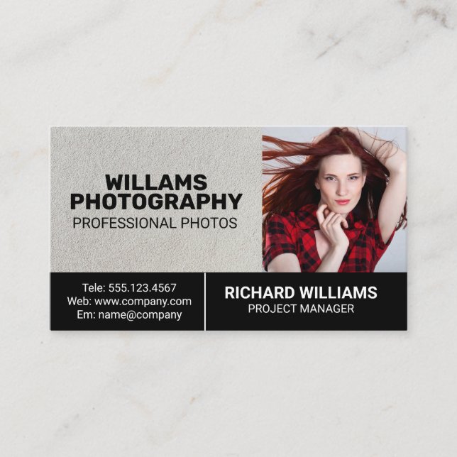 Tarjeta De Visita Fotografía | Fotograma modelo (Anverso)