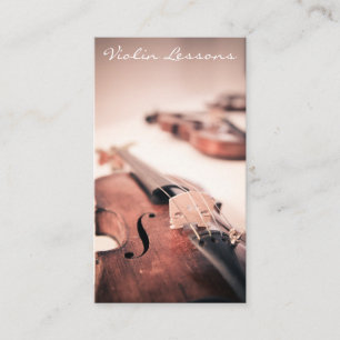 Tarjeta De Visita Fotografía fresca del violín/del violinista -