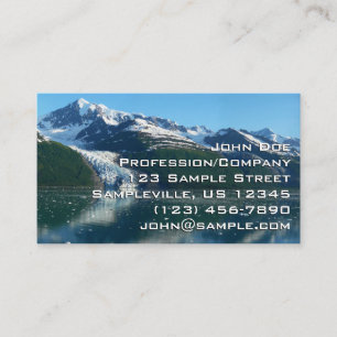 Tarjeta De Visita Fotografía Hermosa de Alaska en College Fjord II