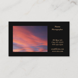 Tarjeta De Visita Fotografía horizontal paisajística
