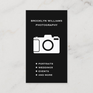 Tarjeta De Visita Fotografía independiente de cámara de medios socia