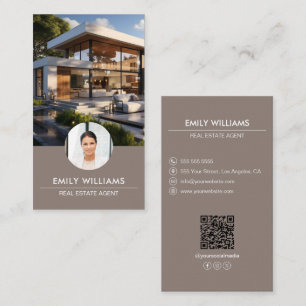 Tarjeta De Visita Fotografía inmobiliaria QR Código QR Medios social