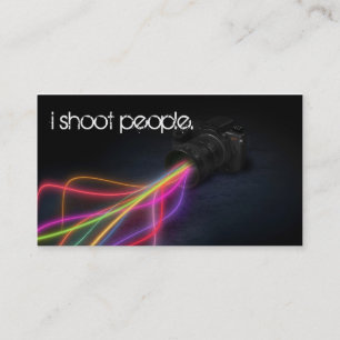 Tarjeta De Visita Fotografía ligera brillante