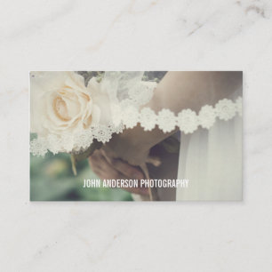 Tarjeta De Visita Fotografía mínima Boda