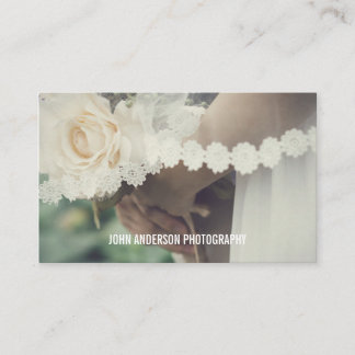 Tarjeta De Visita Fotografía mínima Boda