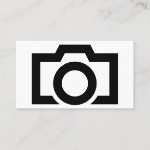 Tarjeta De Visita Fotografía minimalista en blanco y negro