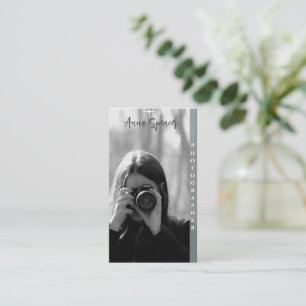 Tarjeta De Visita Fotografía minimalista Fotografía completa Simple 