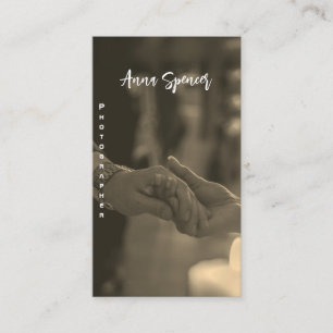 Tarjeta De Visita Fotografía minimalista Full Photo Simple business