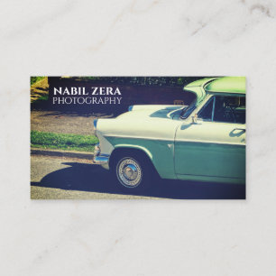 Tarjeta De Visita Fotografía minimalista texto simple y elegante