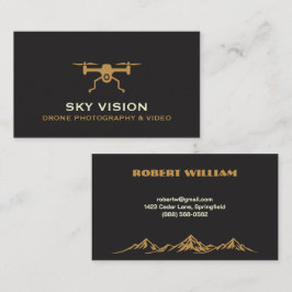 Tarjeta De Visita Fotografía Moderna con Drones | Personalizada Aére