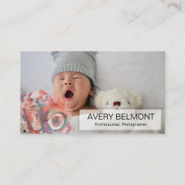 Tarjeta De Visita Fotografía moderna con ilustracion de cámara