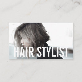 Tarjeta De Visita Fotografía moderna de estilista de cabello