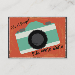 Tarjeta De Visita Fotografía moderna de la cabina de la foto de la