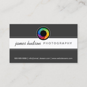Tarjeta De Visita Fotografía moderna del obturador