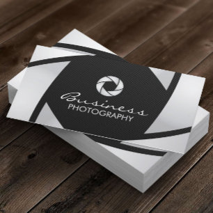 Tarjeta De Visita Fotografía moderna del obturador de cámara del