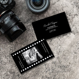 Tarjeta De Visita Fotografía moderna Imagen de la tira de película