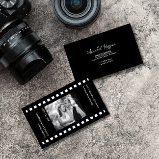 Tarjeta De Visita Fotografía moderna Imagen de la tira de película