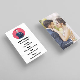 Tarjeta De Visita Fotografía moderna Minimal Simple Photo