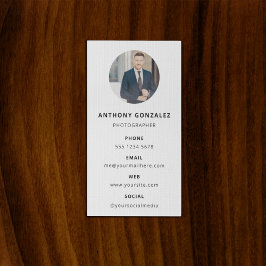 Tarjeta De Visita Fotografía moderna Minimal Simple Photo