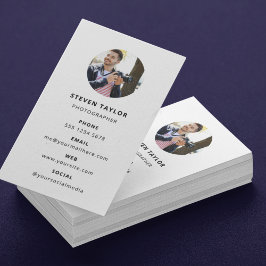 Tarjeta De Visita Fotografía moderna Minimal Simple Photo