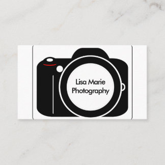 Tarjeta De Visita Fotografía moderna simple de la cámara