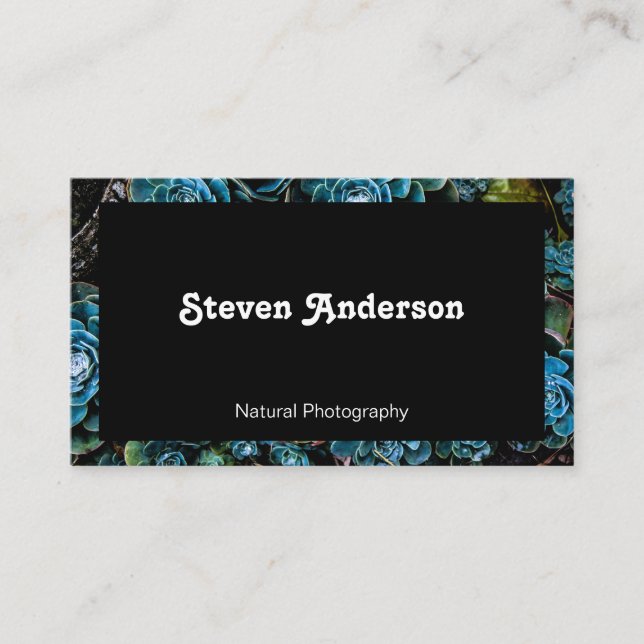 Tarjeta De Visita Fotografía natural | Jardinería (Anverso)